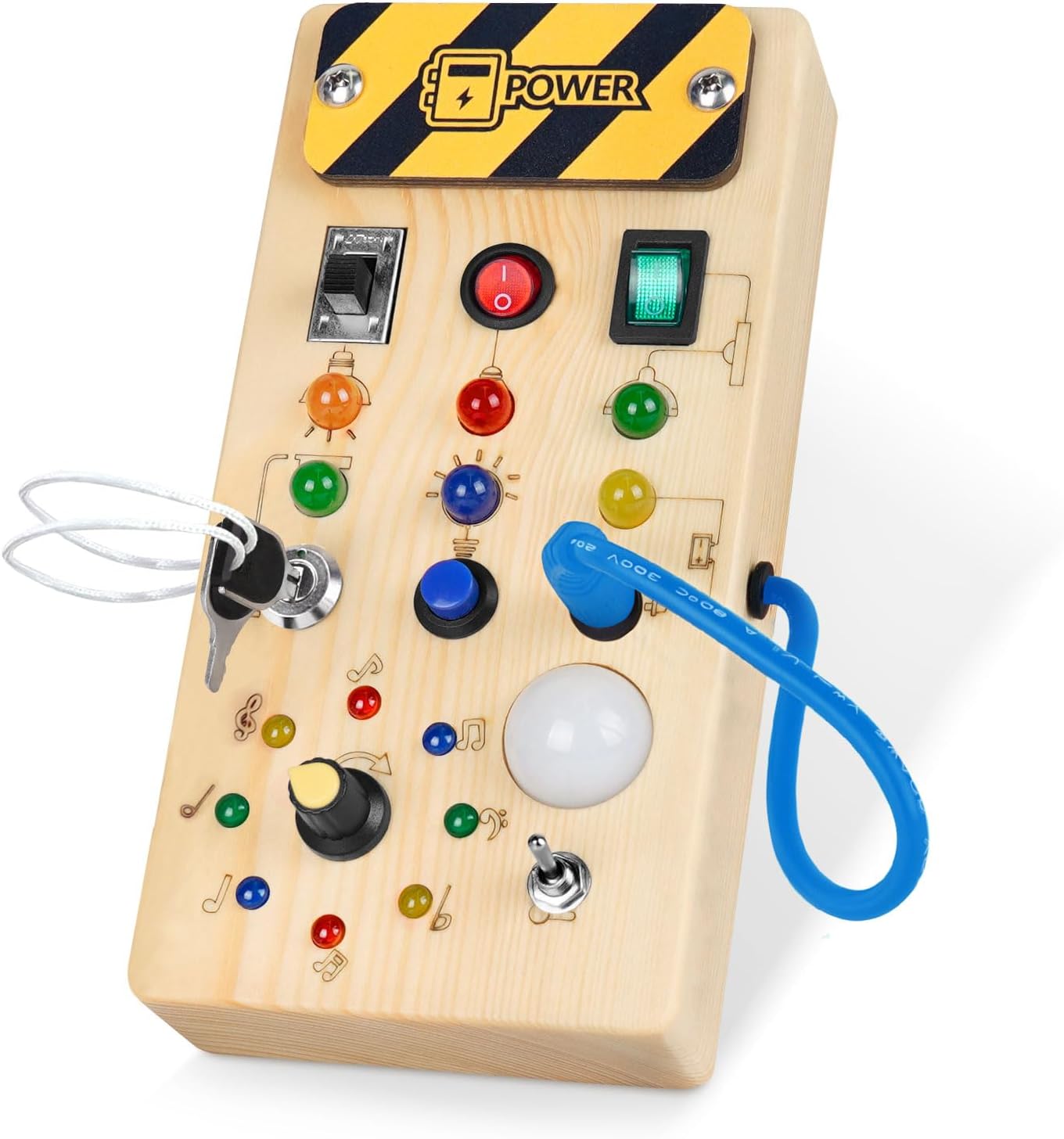 Smart & Bloom Montessori Wooden Switch Board