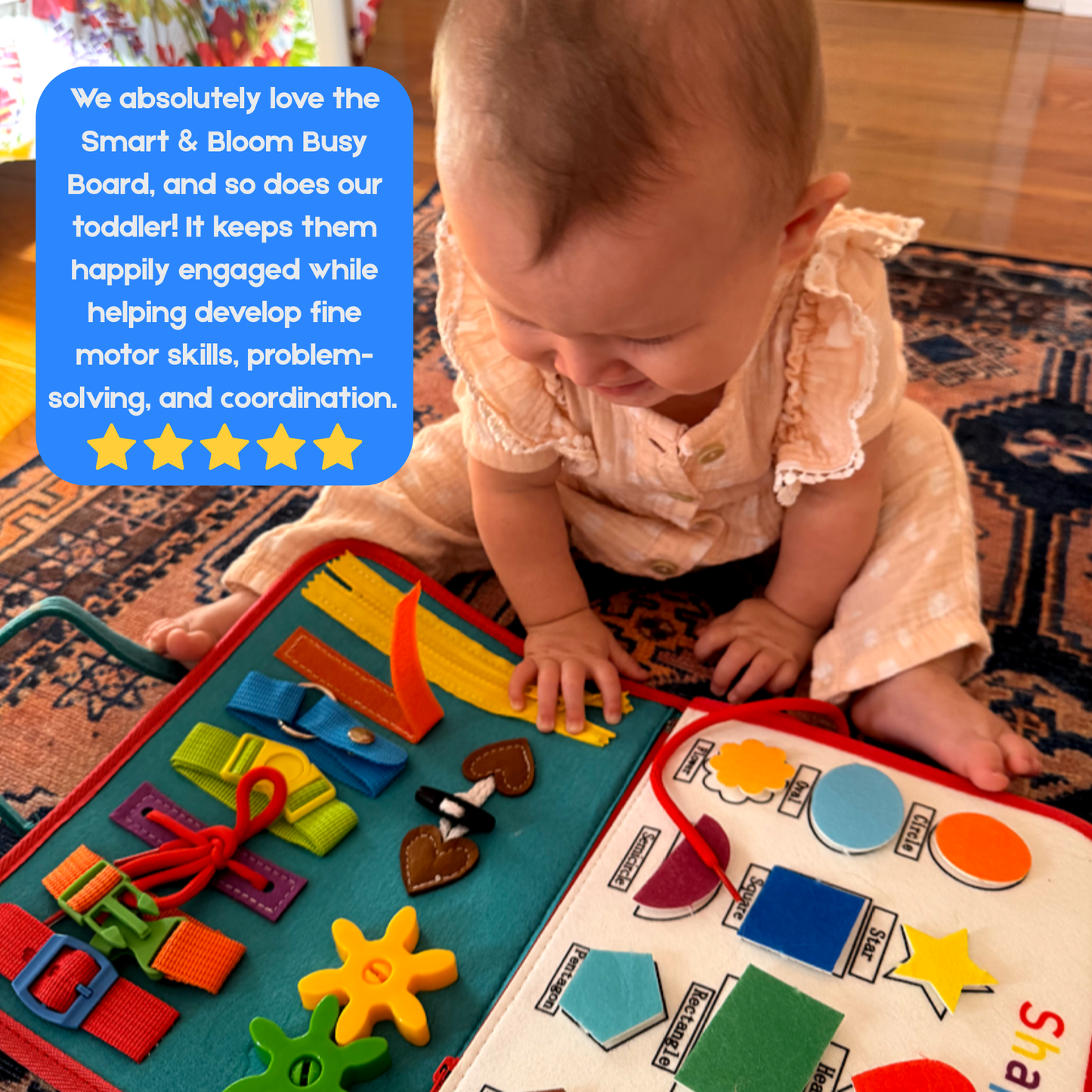 Smart & Bloom Montessori Busy Board