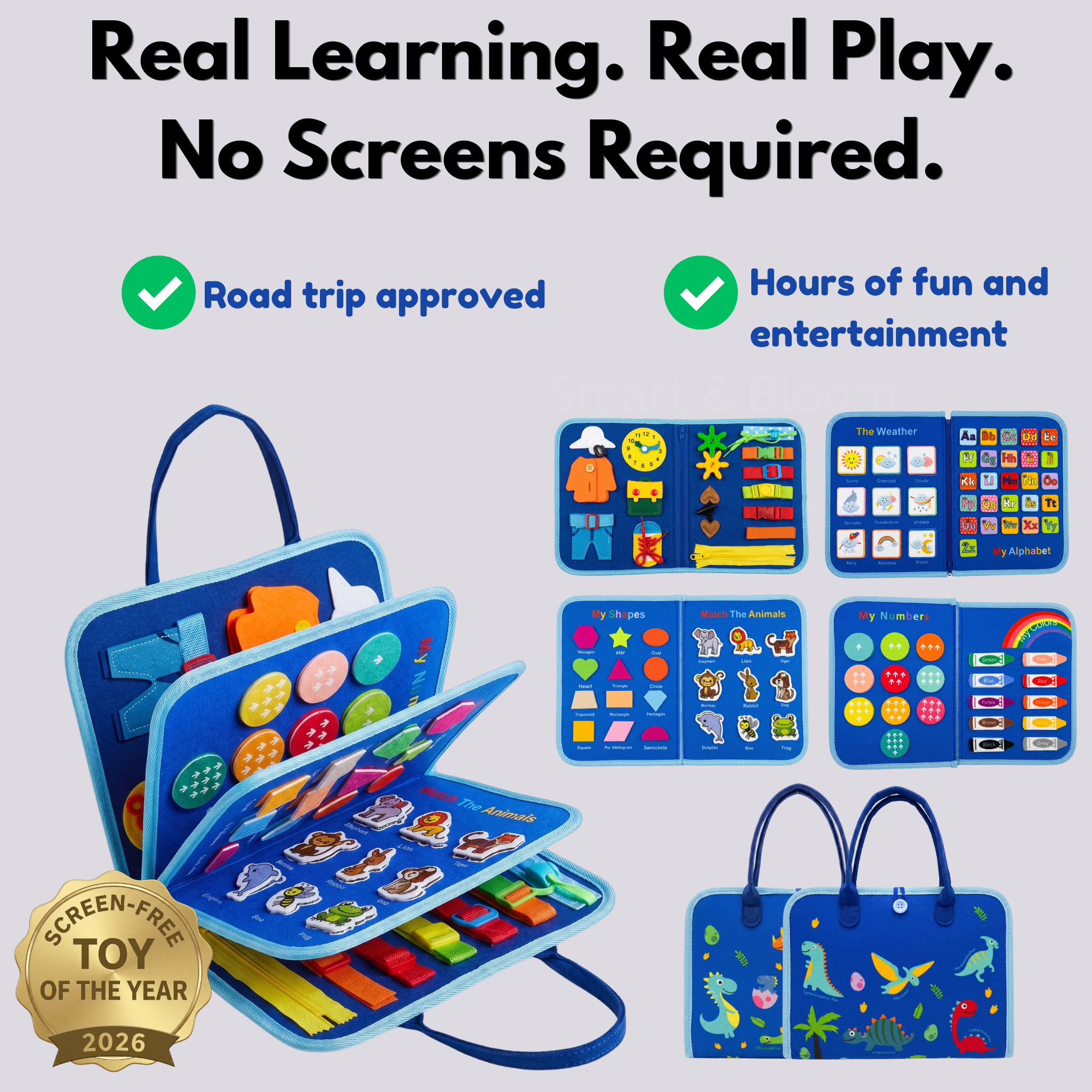 Smart & Bloom Montessori Busy Board