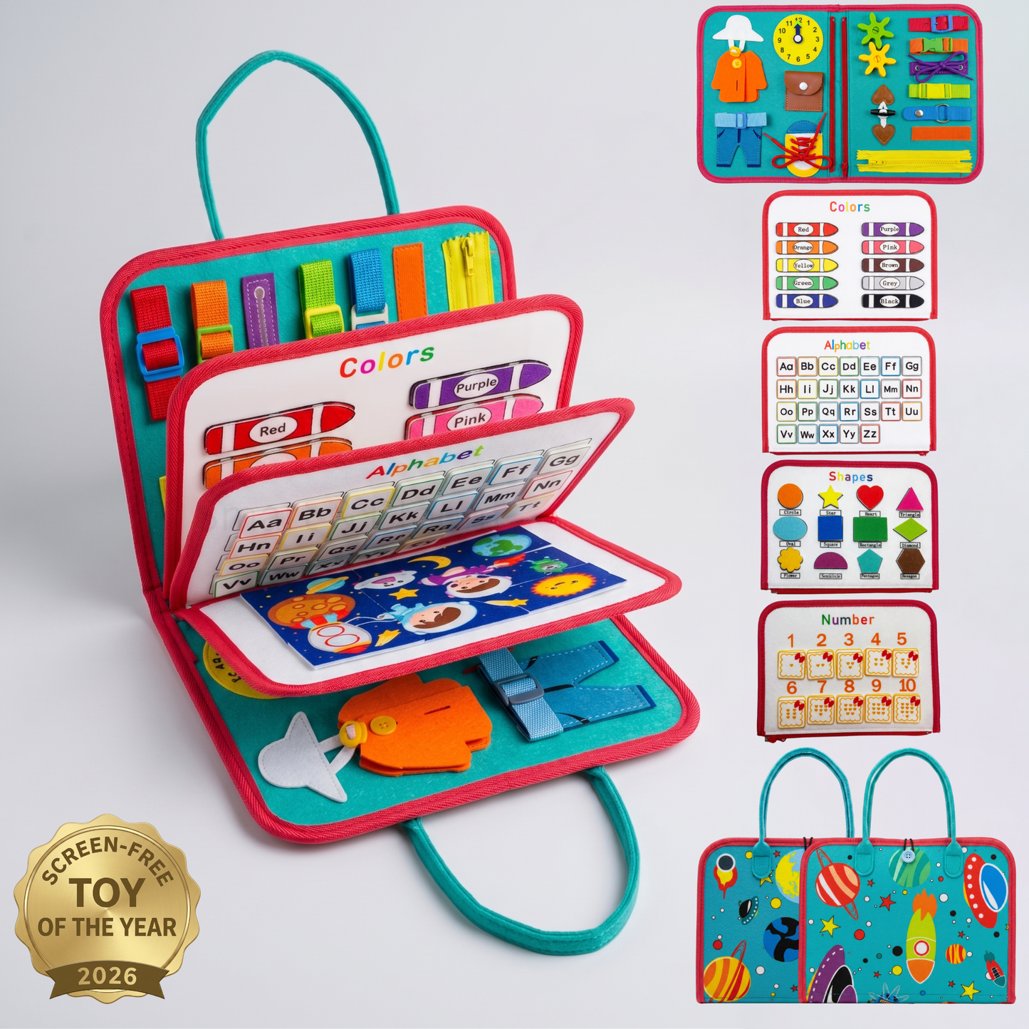 Smart & Bloom Montessori Busy Board