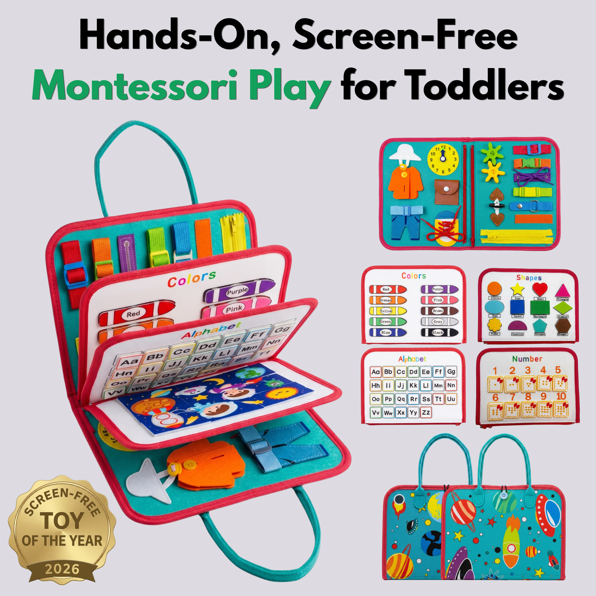 Smart & Bloom Montessori Busy Board